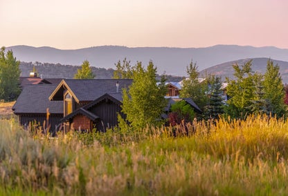 The backside of a home in Thaynes Canyon, Utah